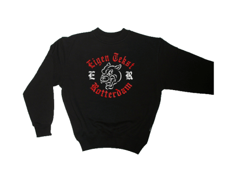Sweater Panter Eigen tekst