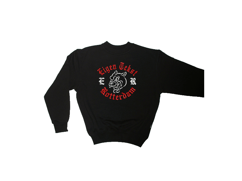 Sweater Panter Eigen tekst