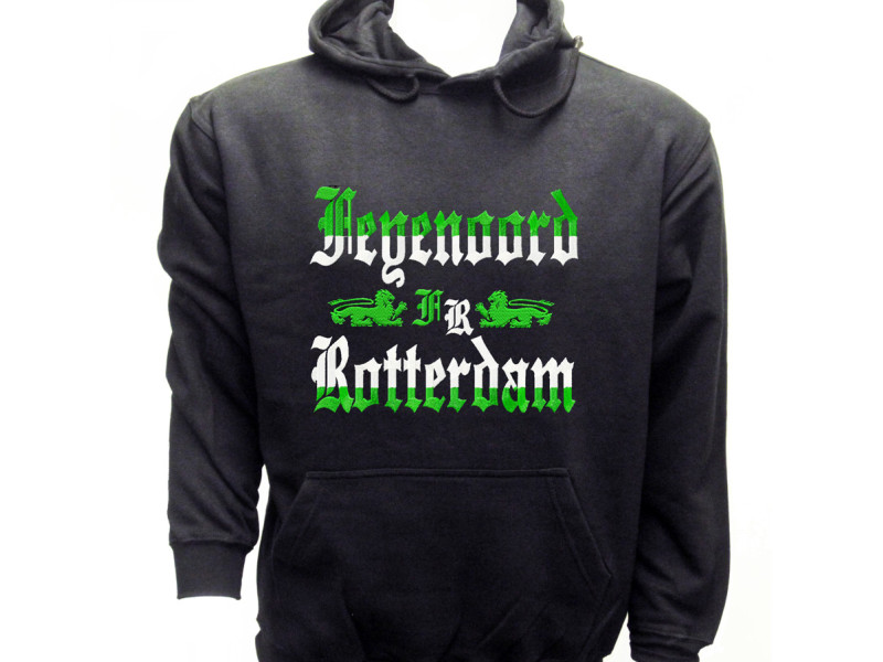 Hooded FR leeuw groen wit