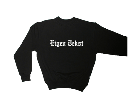 Sweater met Uw eigen tekst